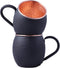 STAGLIFE 16 Oz Black Matte Moscow Mule Mugs, Genuine Copper Cups Set of 2 for Drinking Gifts