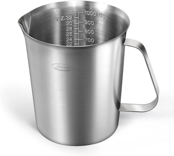 Measuring Cup, Upgraded Stainless Steel, 32 Ounces, 3 Measurement Scales with Handle