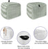 Sage Green Buffalo Plaid Toaster Cover 2 Slice, Small Kitchen Appliance Covers, Farmhouse Green White Checkered Toaster Oven Cover with Loop, Bread Machine Cover Polyester Dust Cover Protection