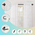 Wrap Around Curtain Rods,Black Curtain Rods 36 to 72 Inch,5/8 Inch Adjustable Blackout Curtain Rod,Aluminum Curtain Rods for Windows,Room Darkening Curtain Rod,French Curved Drapery Rods 36-72" by TVWOO