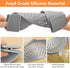 YEVIOR Clip on Strainer for All Pots, Silicone Pasta Strainer Kitchen Gadgets, Collapsible Colander (Grey)
