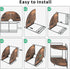 2 Countertop, Counter Tier Corner Shelf, Bathroom Organizer Wooden Bathroom Trays for Vanity Organizer, Makeup Cosmetic