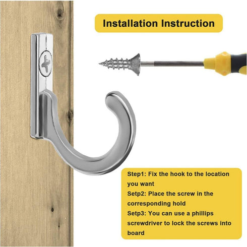 10 Pieces Zinc Alloy Antique Wall Mounted Small Hooks with Screws for Home Hanging Keys, Towels, Hats
