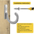 10 Pieces Zinc Alloy Antique Wall Mounted Small Hooks with Screws for Home Hanging Keys, Towels, Hats
