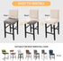 Counter (2 Pack, YISUN Waterproof Bar Stool Covers, Pu Leather Chair Cover Removable Washable Barstool Slipcovers