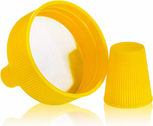 16 Pack 7 Oz Elsjoy Plastic Honey Bottle Jars, Squeeze Bottles Empty Jars with Spout, Refillable Condiment Bottles
