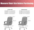 SARAFLORA 2 Pack Stretchable Office Chair Cover, Removable Computer Chair Slipcover with Zipper, Black