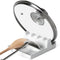 LE TAUCI Ceramic Spoon Rest - 6.2 inch Heat-Resistant Spoon Holder with Drip Pad for Multiple Utensils, White