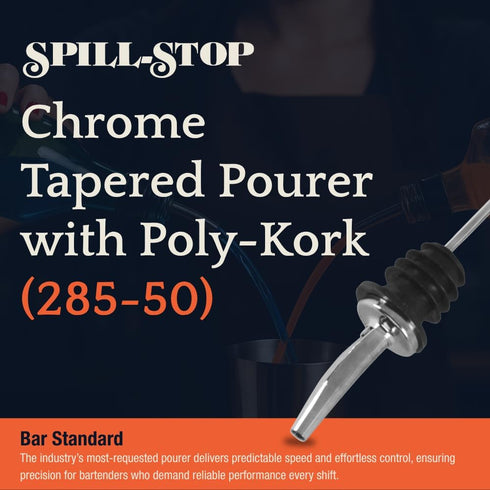 4-Pack, Liquor Pour Spouts with Dust Caps for Bottles with Standard Necks, Free Flow for Accurate Shots, Leakproof, No