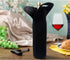 OFEILY Durable Neoprene Wine Carrier - Single Bottle Tote Bag for Wine, Beer, or Drinks - Black