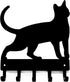 Cat #17 Key Rack, Small 6 inch Wide, Wall Mounted Holder for Home and Office