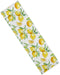 Microwave Oven Dust Cover, Yellow Lemon Watercolor Fruits Anti-Slip Cover with Storage Pockets, 12" X 35"