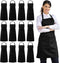 Syntus 12 Pack Bib Apron, Unisex Aprons Adjustable Waterdrop Resistant with 2