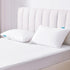 4 Pack Pillow Protectors with Zipper, Breathable & Noiseless, 100% Waterproof Pillow Cases, Standard Size White
