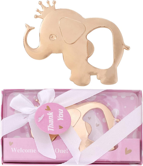 16PCS Baby Shower Party Favor for Guests Crown Elephant Bottle Opener Baby