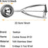 5.4 2.7 OZ, 2.5 inch/ 63MM 18/8 Large Cookie Scoop, Tbsp/ Ball, Stainless Steel Ice Cream Scoop, Cupcake Scoop