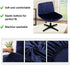 Acoolser Armless Chair Slipcover Criss Cross Accent Mid Back Wide Seat Swivel Task Chair Protector Stretch Removable