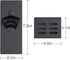 Magnetic Bottle Opener with Cap Catcher, Removable Wall Mounted Beer Opener for Kitchen Fridge (Black)