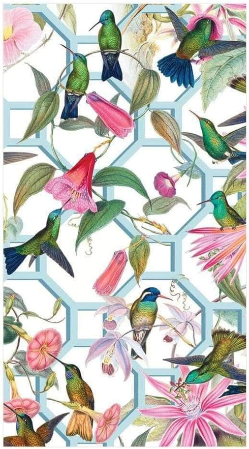 Hummingbird 15 Package Caspari Trellis Paper Guest Towel Napkins - Per