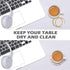 AIENAU 6Pcs Set Ceramic Coasters with Holder, Absorbent Drink Coasters, Coffee Cup Coaster,Round Ceramic Table Coasters