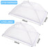 JULBEAR 4 Pcs Extra Large Mesh Food Cover Tent Umbrella, Reusable Food Screen Covers for Parties, Picnics, Outdoor