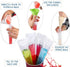 125 Disposable Ice Popsicle Mold Bags with Funnel, BPA Free Zip Lock Freezer Tubes for Healthy Snacks