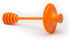Jarware Orange Honey Dipper Lid for Regular Mouth Mason Jars, 16-Ounce