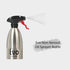 Evo 18/8 Stainless Steel Oil Sprayer, 16-Ounce Capacity, Non-Aerosol for Olive Oil, Cooking Oils, and Vinegars, Silver