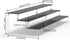 15 3/4 inch AZEAM Acrylic Riser Black Display Risers Stand Large Collection Organizer Shelf for Cupcake Food Desserts