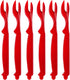 6Pcs Crab Legs Crackers Set, Tools for Lobster, Crab, Crawfish, Prawns, Easy Opener Shellfish Picks Knife