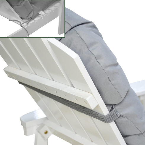 Enipate Weather Resistant Cushions for Adirondack Chair High Back Rocking Chair Cushion Indoor Outdoor Patio Tufted