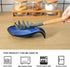 Nihow 4 Inch Ceramic Spoon Rest, Heat Resistant Utensil Holder for Kitchen Counter, Dishwasher Safe, Elegant Blue