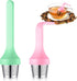 2pcs Tea Infuser - Extra Fine Mesh Tea Cup Filter with Silicone Handle for Loose Leaf or Herbal Tea (Green and Red)