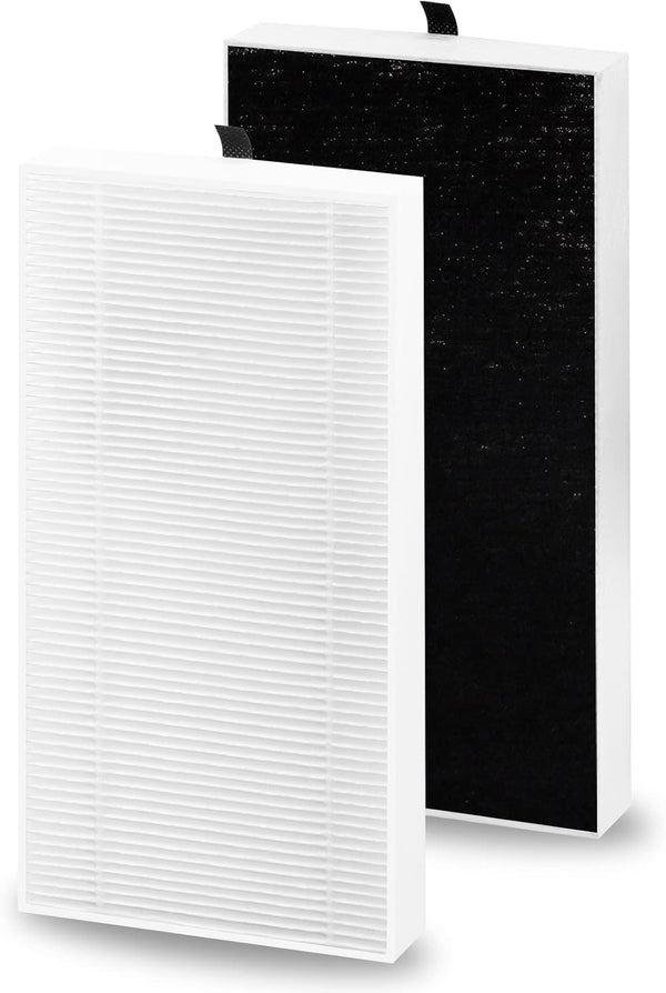 2 Pack Dual Action HEPA-Type Air Purifier Filter Replacement for Febreze and Honeywell U Filter, Replace FRF102B