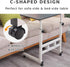 23.6" 66lbs 66 lbs Japard Small Desk on Wheels, Mobile TV Tray Table Rolling Desk for Bed Sofa, Adjustable Height Wide