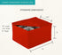 LAMINET Quilted Stemware Storage Case - Holds Up to 12 Stemware/Tall Glasses - RED by LAMINET