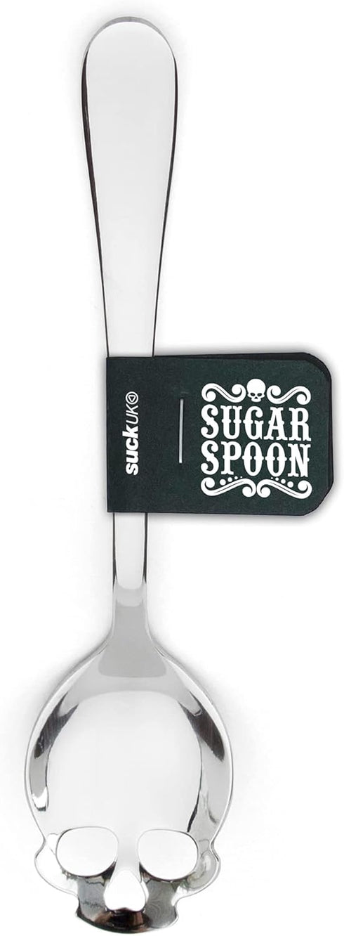 Suck UK Tea Stainless Steel Mini Spoons, Kitchen Accessories for Spooky Gothic Skull Decor
