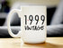 Vintage 1999 - Fun 25th Birthday Coffee Mug Gifts for Men & Women Turning 25 - Retro Coffee Cups - Large 15oz White Ceramic Mug