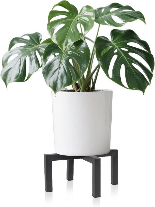 Phyluckny Metal Plant Stand Indoor Outdoor, Mid Century Modern Planter Stands, Heavy Duty
