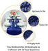 ShiDianYi Navy Blue Sequin Table Runner, 12''x72'', Sparkly Metallic Runner for Wedding, Bridal Shower, Dinner Party