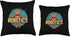Retro Throw Pillow - Robot Robotics Engineer for Teacher and Students