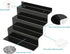 Display,4 (2Pack 9x6'') Acrylic Stands for Tier Black Cupcakes Perfumes Figurines Display Stand Risers Shelf