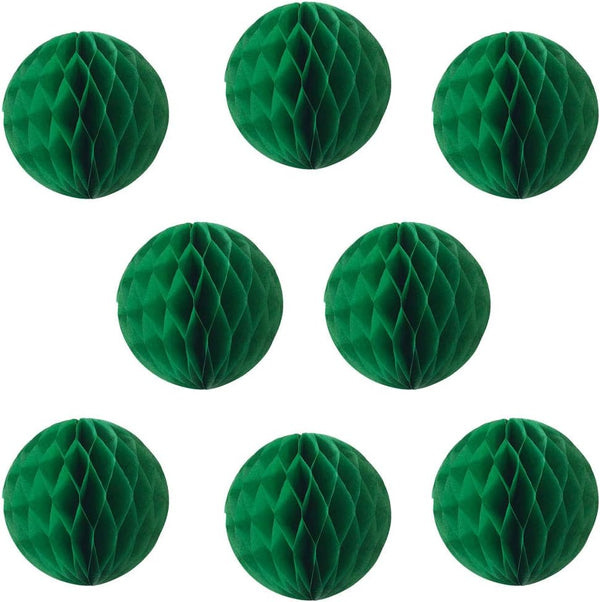 8pcs 10 inch Paper Honeycomb Balls, Decorative Tissue Pom Poms for Birthday Wedding Nursery Baby Shower Decor