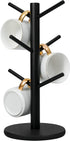 MyLifeUNIT Mug Holder Tree, Coffee Cup Holder with 6 Hooks for Kitchen, Office, Black