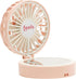 Compact Mini Fan Mirror, Handheld Portable USB Rechargeable Adjustable Speed Fan for Makeup Travel
