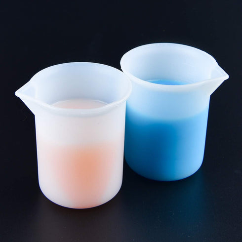 Coopay 12 Pieces 100 ml Silicone Measuring Cup, DIY Resin Glue Tools, Nonstick Mixing Cups for Handmade Craft