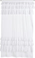 Madison Park White Cotton Ruffle Window Panel, Solid Anna Voile, 50X84, 1-Panel Pack, Farmhouse Decor