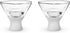 Host Stemless Martini Glasses, Double Walled Insulated Drinking Glass, Set of 2 Cocktail Glasses