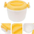 CALLARON Soup Microwave Rice Cooker Steamer Bowl: Portable Food Steamer Pot for Pasta, Fish, Vegetables, Ramen (Random