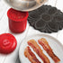 Talisman Designs No-Slip Grip Silicone Hot Pad & Trivet - Black, Set of 1